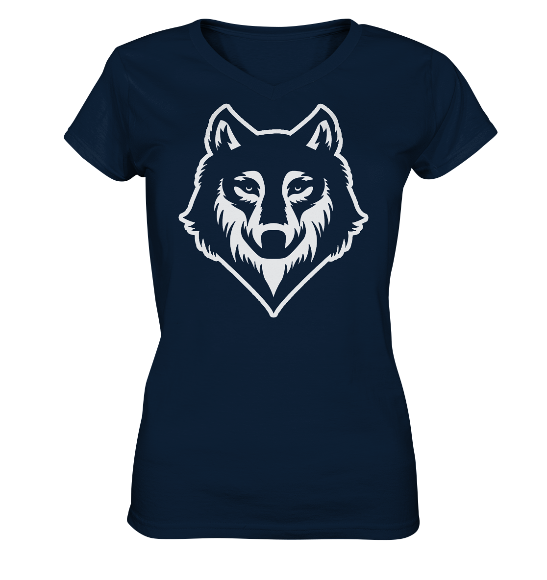 Wolf | Damen V-Neck Shirt - Ladies V-Neck Shirt