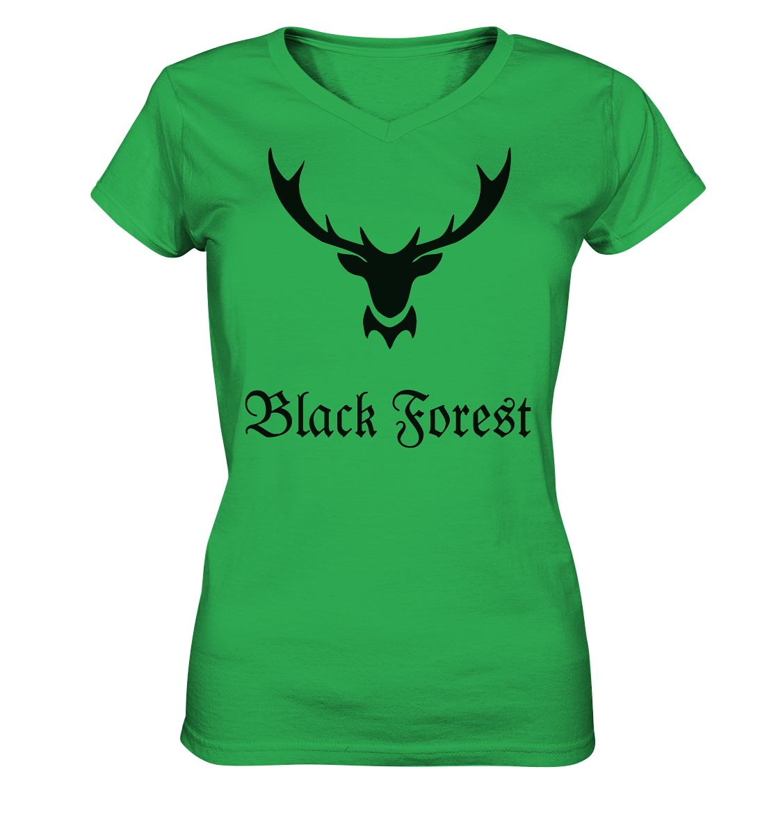 Black Forest Hirschgeweih | Damen V-Neck Shirt