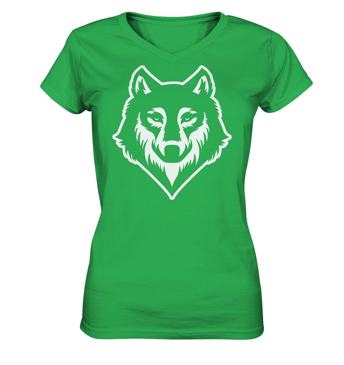 Wolf | Damen V-Neck Shirt - Ladies V-Neck Shirt