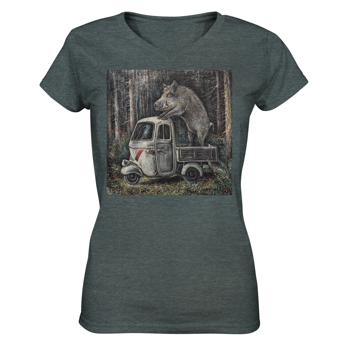 Apecinghiale | Damen V-Neck Shirt