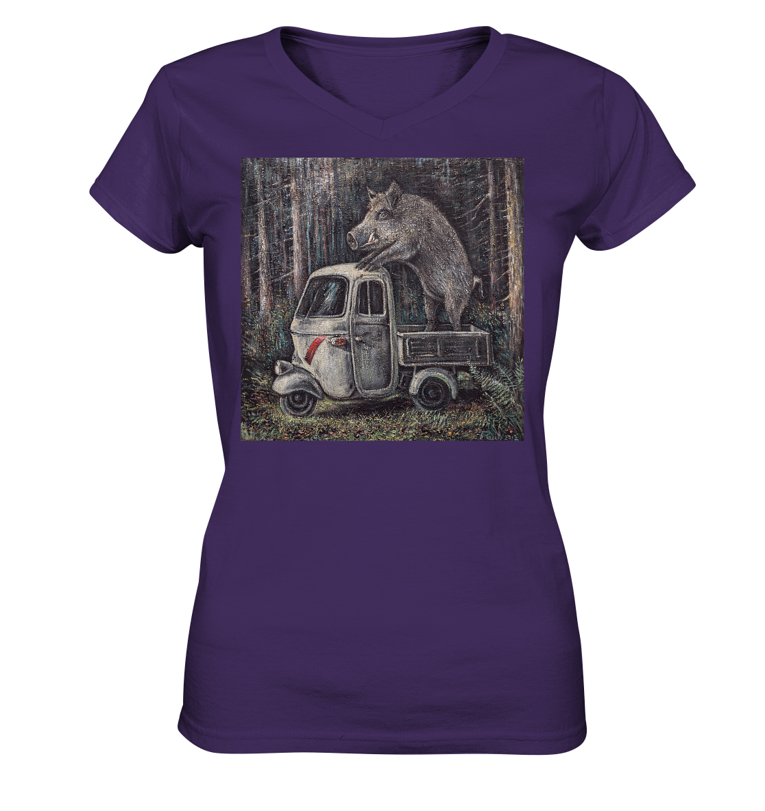 Apecinghiale | Damen V-Neck Shirt