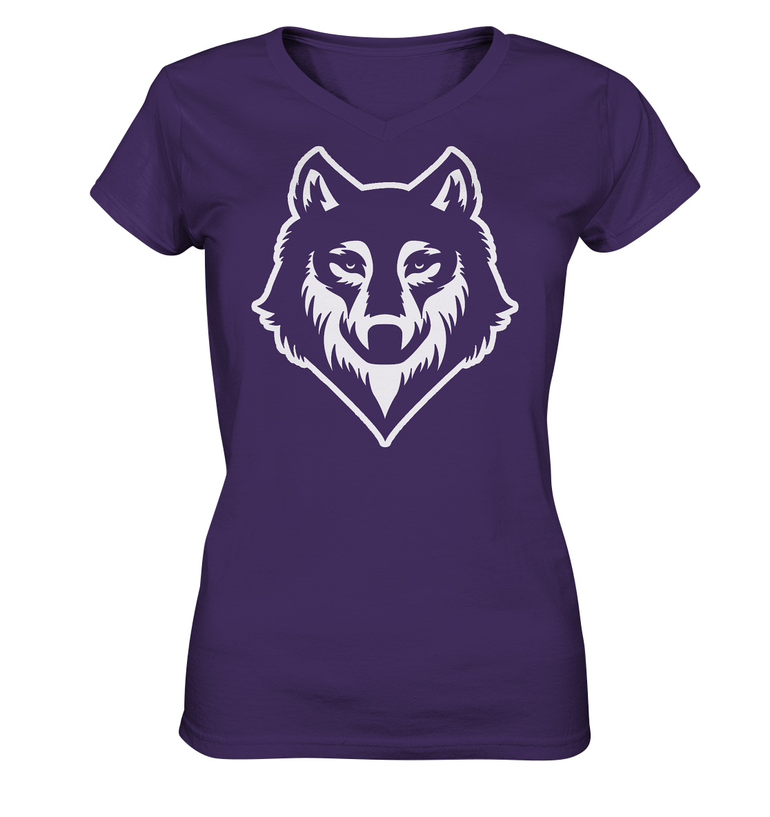 Wolf | Damen V-Neck Shirt - Ladies V-Neck Shirt