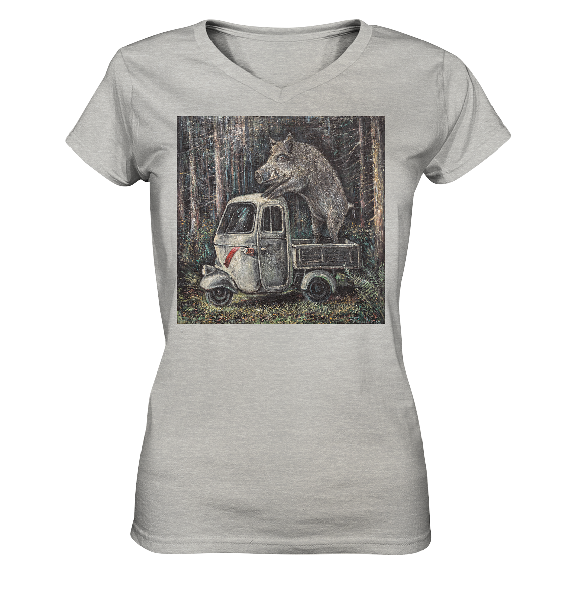 Apecinghiale | Damen V-Neck Shirt