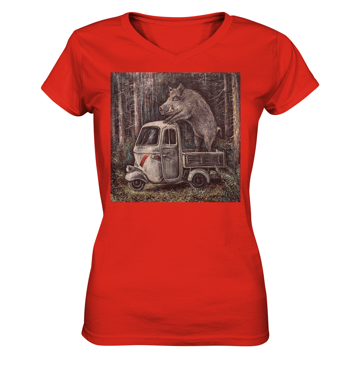 Apecinghiale | Damen V-Neck Shirt
