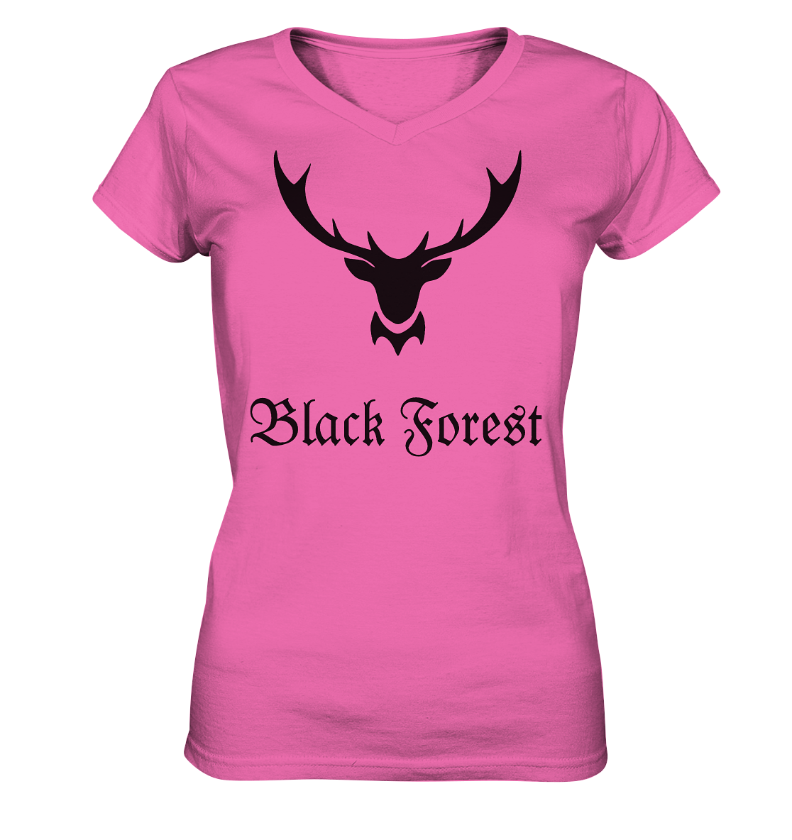 Black Forest Hirschgeweih | Damen V-Neck Shirt