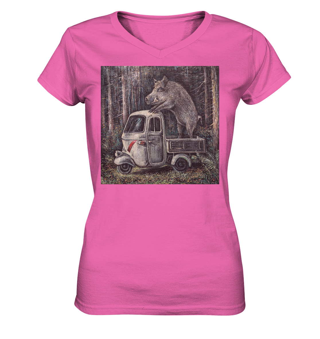 Apecinghiale | Damen V-Neck Shirt