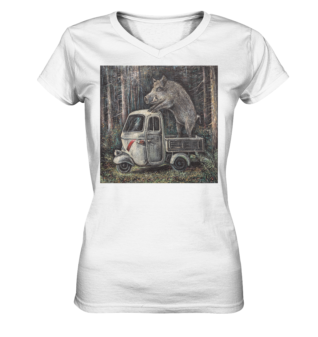 Apecinghiale | Damen V-Neck Shirt