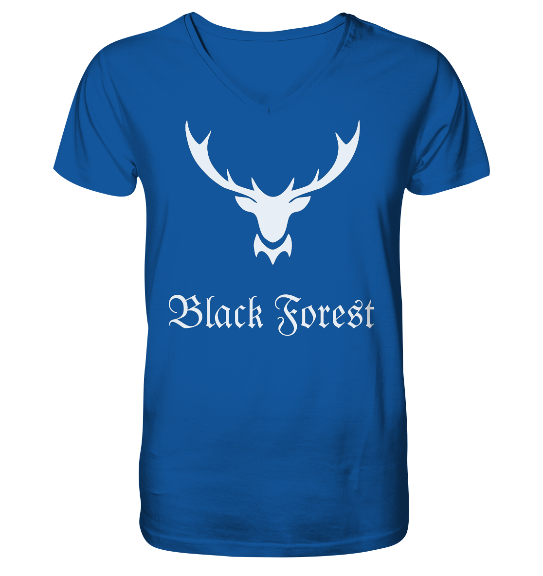 Black Forest Hirschgeweih | Organic V-Neck T-Shirt