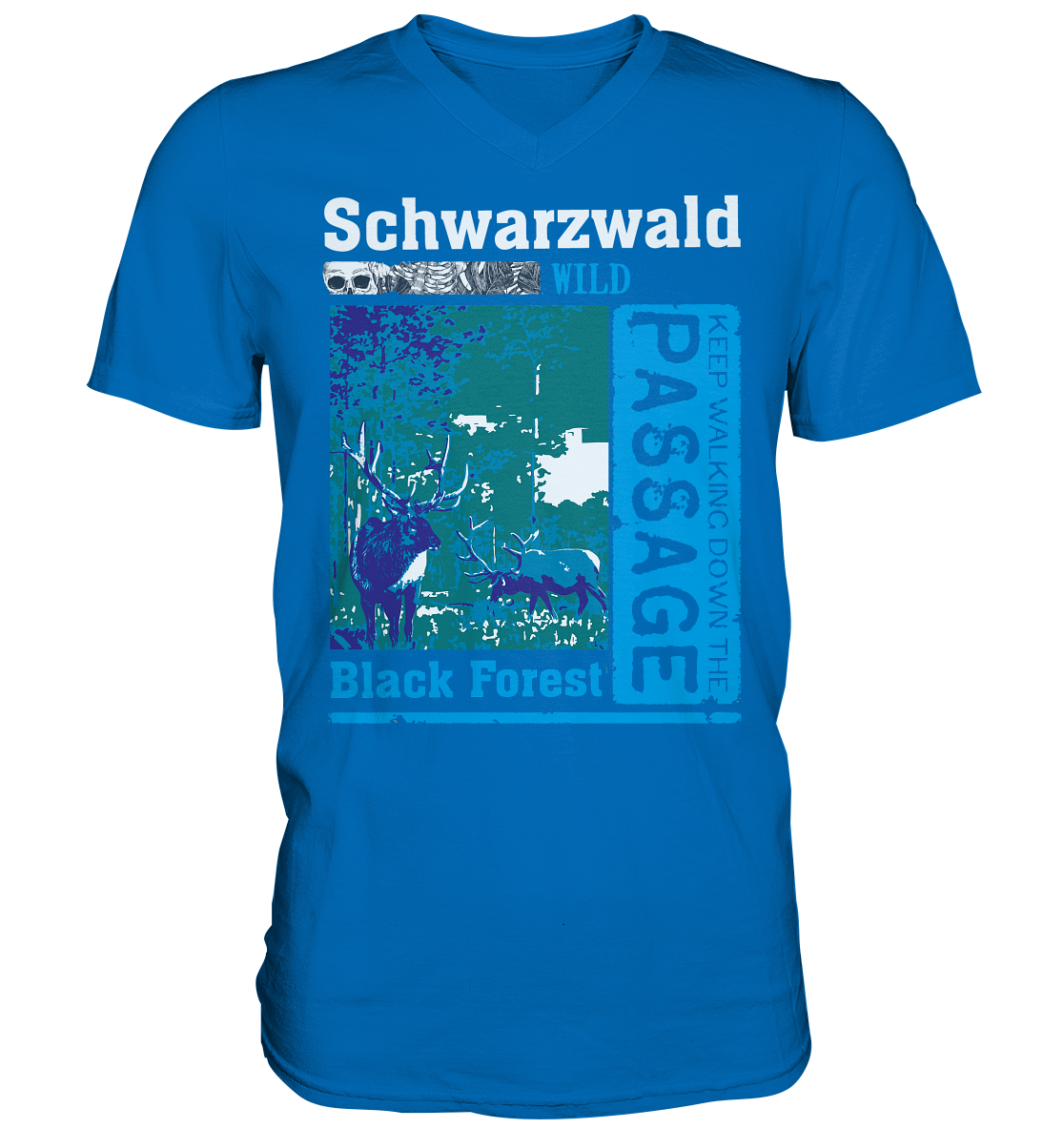 Schwarzwald Wild Passage | Herren V-Neck Shirt