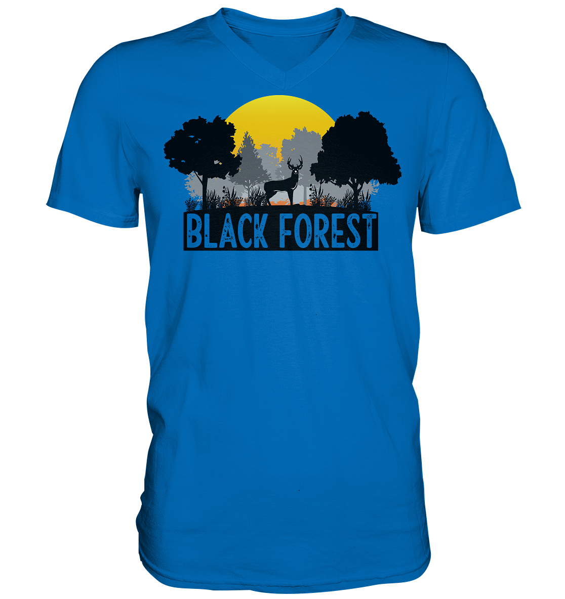 Black Forest Sonnenuntergang | Herren V-Neck Shirt