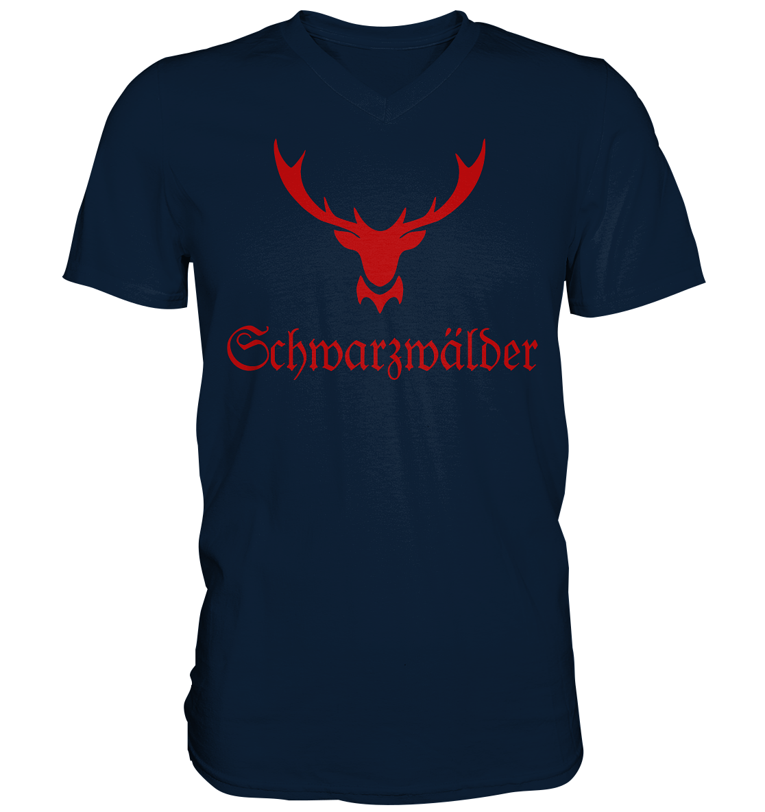 Schwarzwälder Hirschgeweih | Organic T-Shirt V-Neck