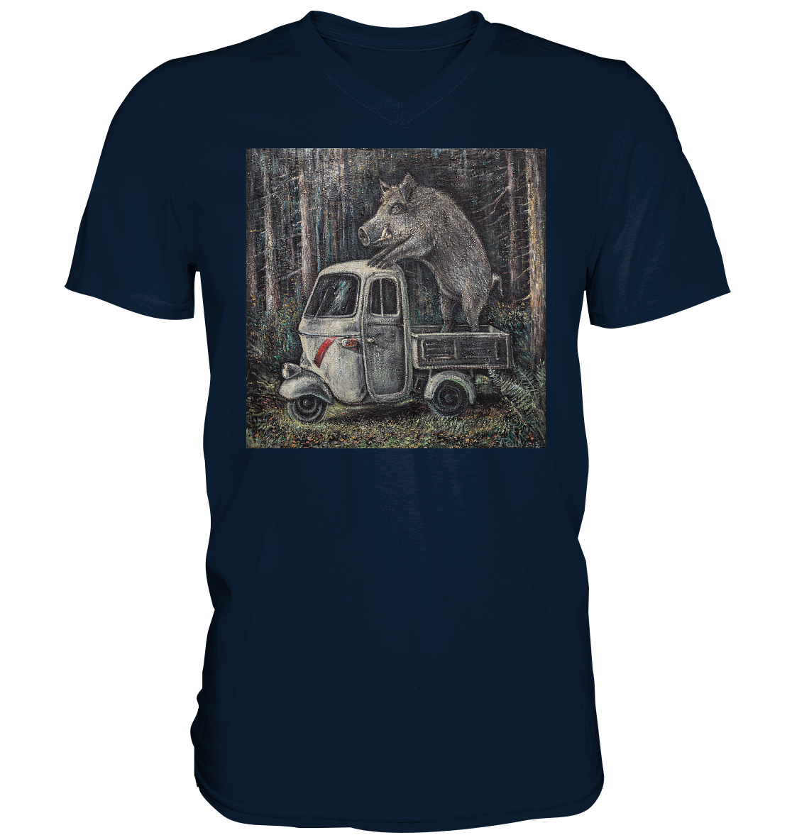 Apecinghiale | Herren V-Neck T-Shirt