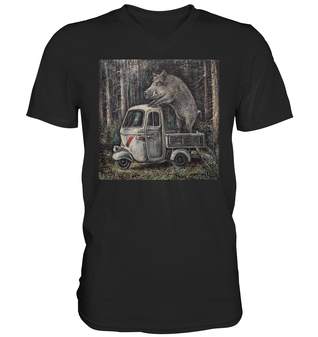 Apecinghiale | Herren V-Neck T-Shirt