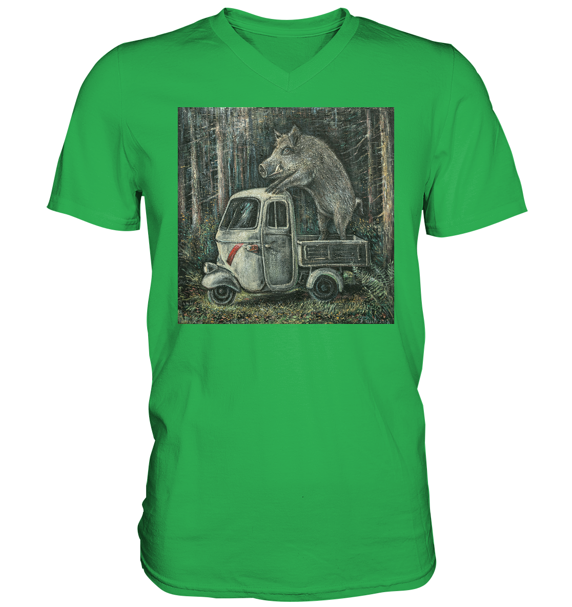 Apecinghiale | Herren V-Neck T-Shirt