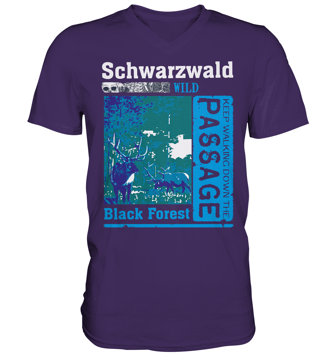Schwarzwald Wild Passage | Herren V-Neck Shirt