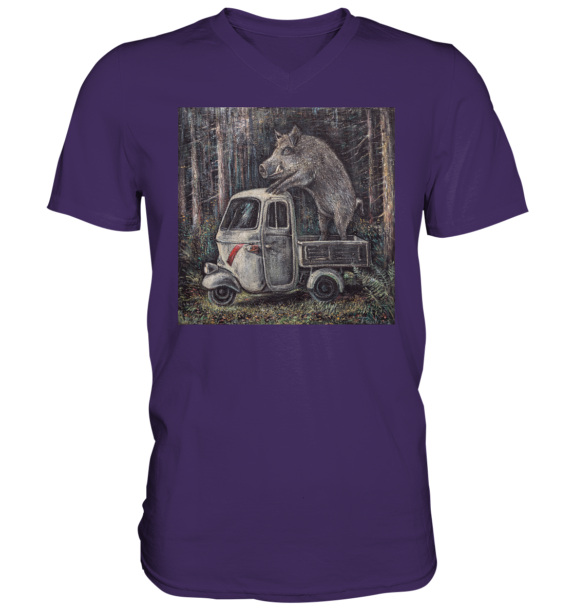 Apecinghiale | Herren V-Neck T-Shirt