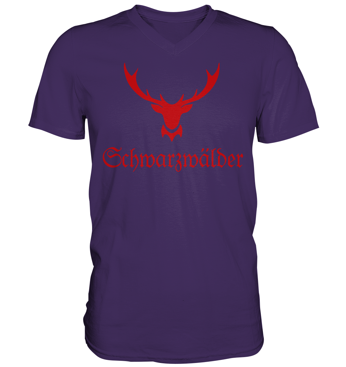 Schwarzwälder Hirschgeweih | Organic T-Shirt V-Neck