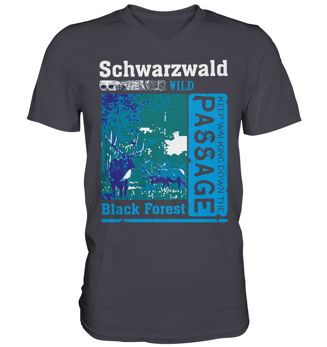 Schwarzwald Wild Passage | Herren V-Neck Shirt