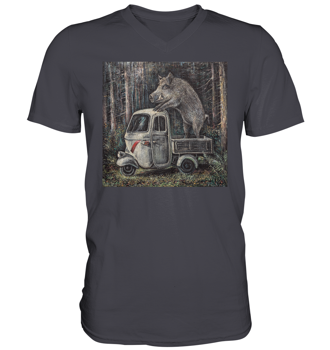 Apecinghiale | Herren V-Neck T-Shirt