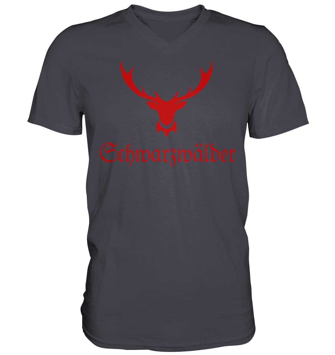 Schwarzwälder Hirschgeweih | Organic T-Shirt V-Neck