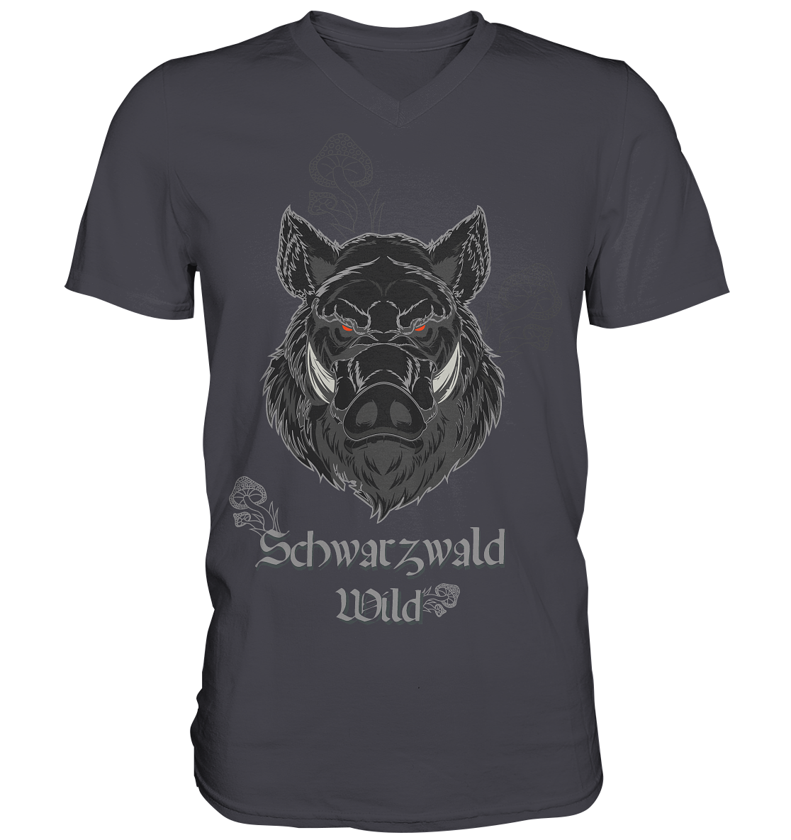 Schwarzwald Wild | V-Neck T-Shirt Gr. XL
