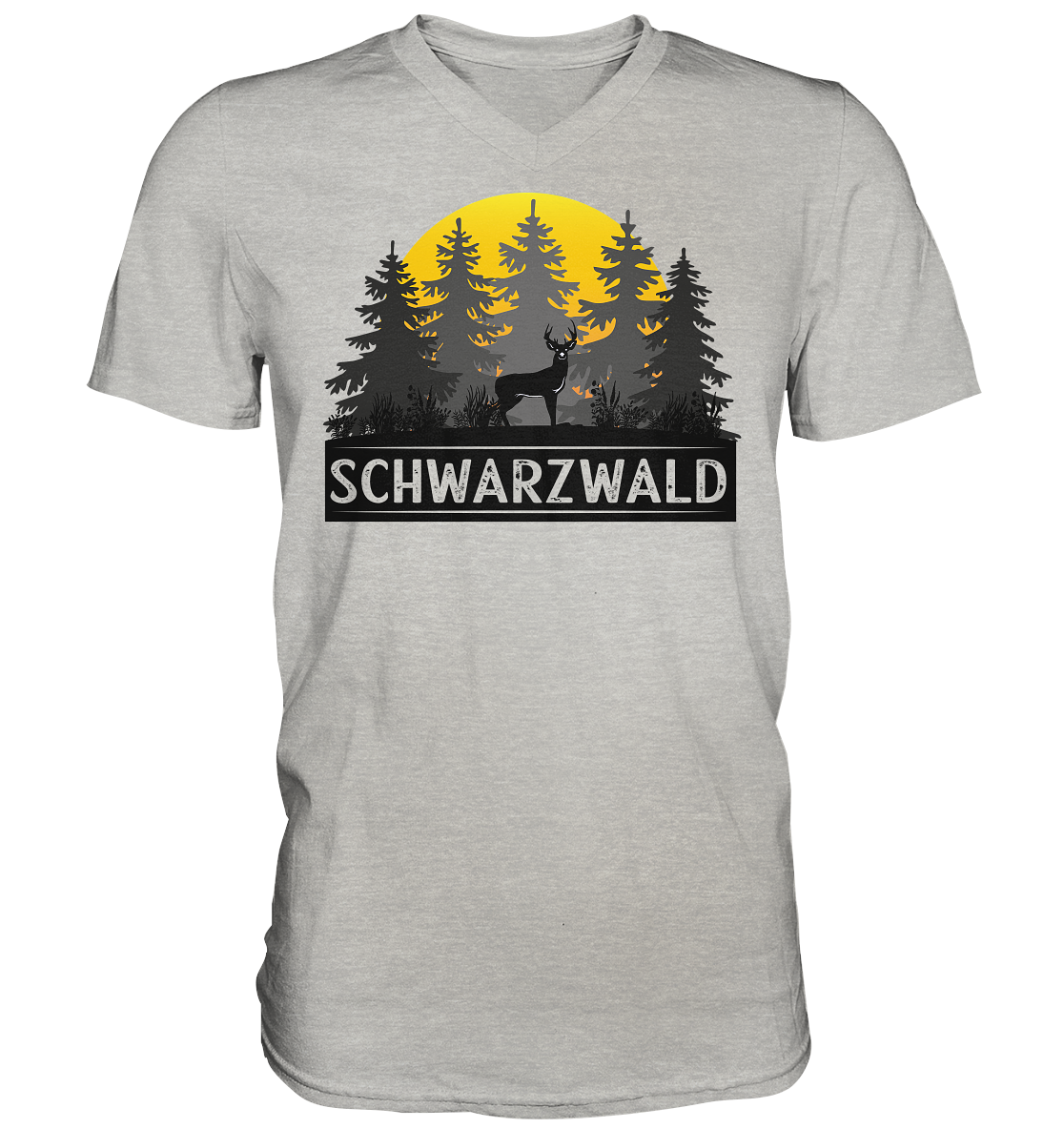 Schwarzwald Sonnenuntergang | Herren V-Neck Shirt