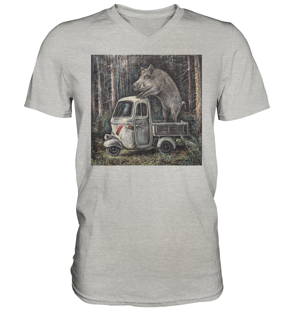 Apecinghiale | Herren V-Neck T-Shirt