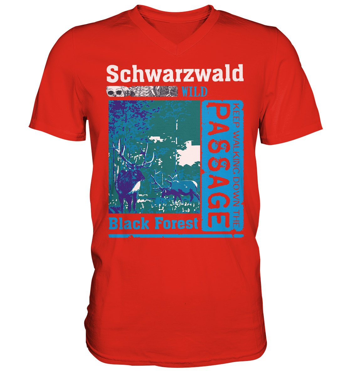 Schwarzwald Wild Passage | Herren V-Neck Shirt
