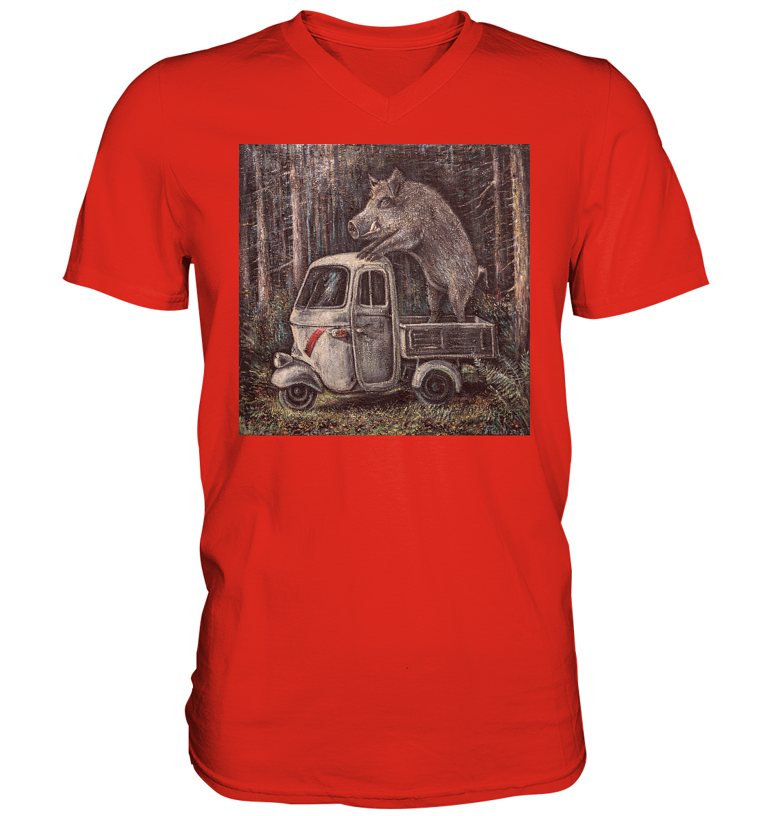 Apecinghiale | Herren V-Neck T-Shirt