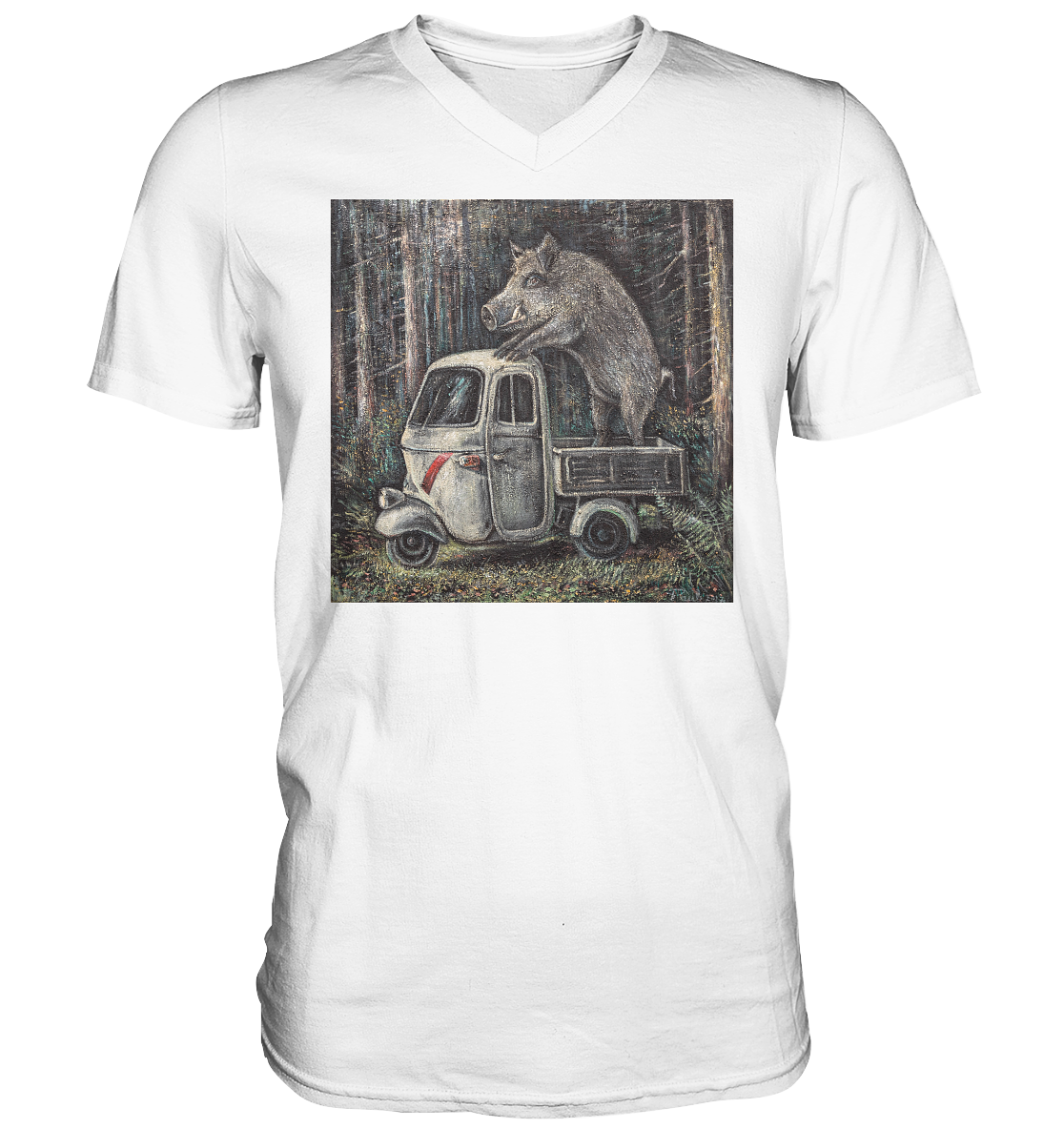 Apecinghiale | Herren V-Neck T-Shirt