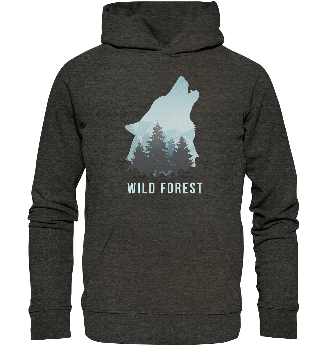 Wild Forest Wolf | Organic Hoodie