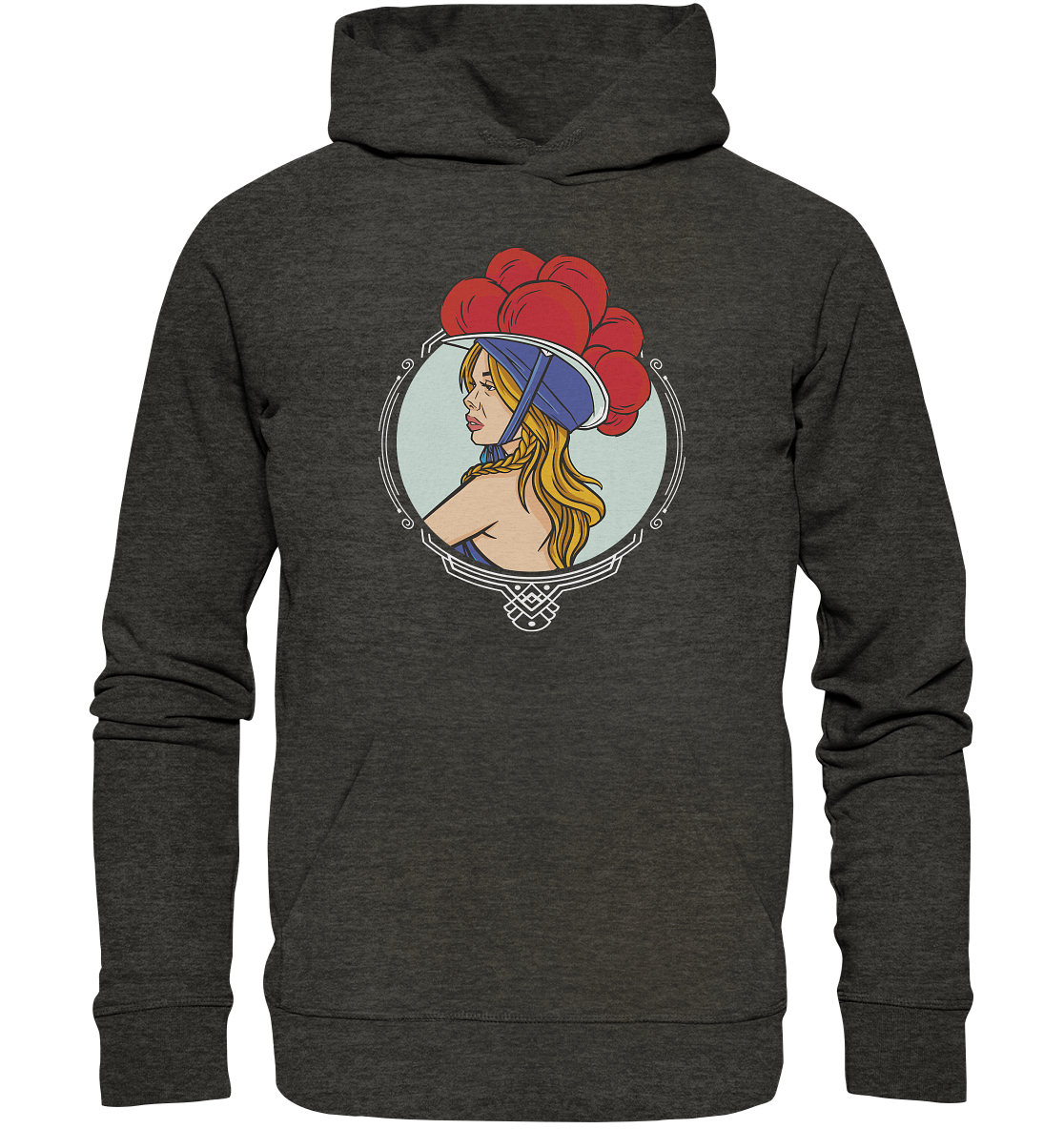 Schwarzwälderin mit Bollenhut | Organic Hoodie