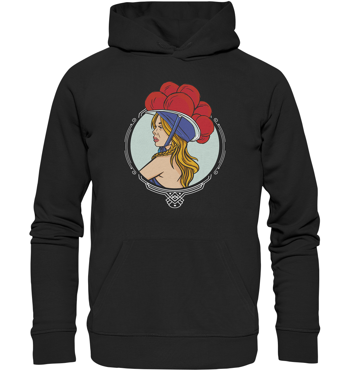 Schwarzwälderin mit Bollenhut | Organic Hoodie