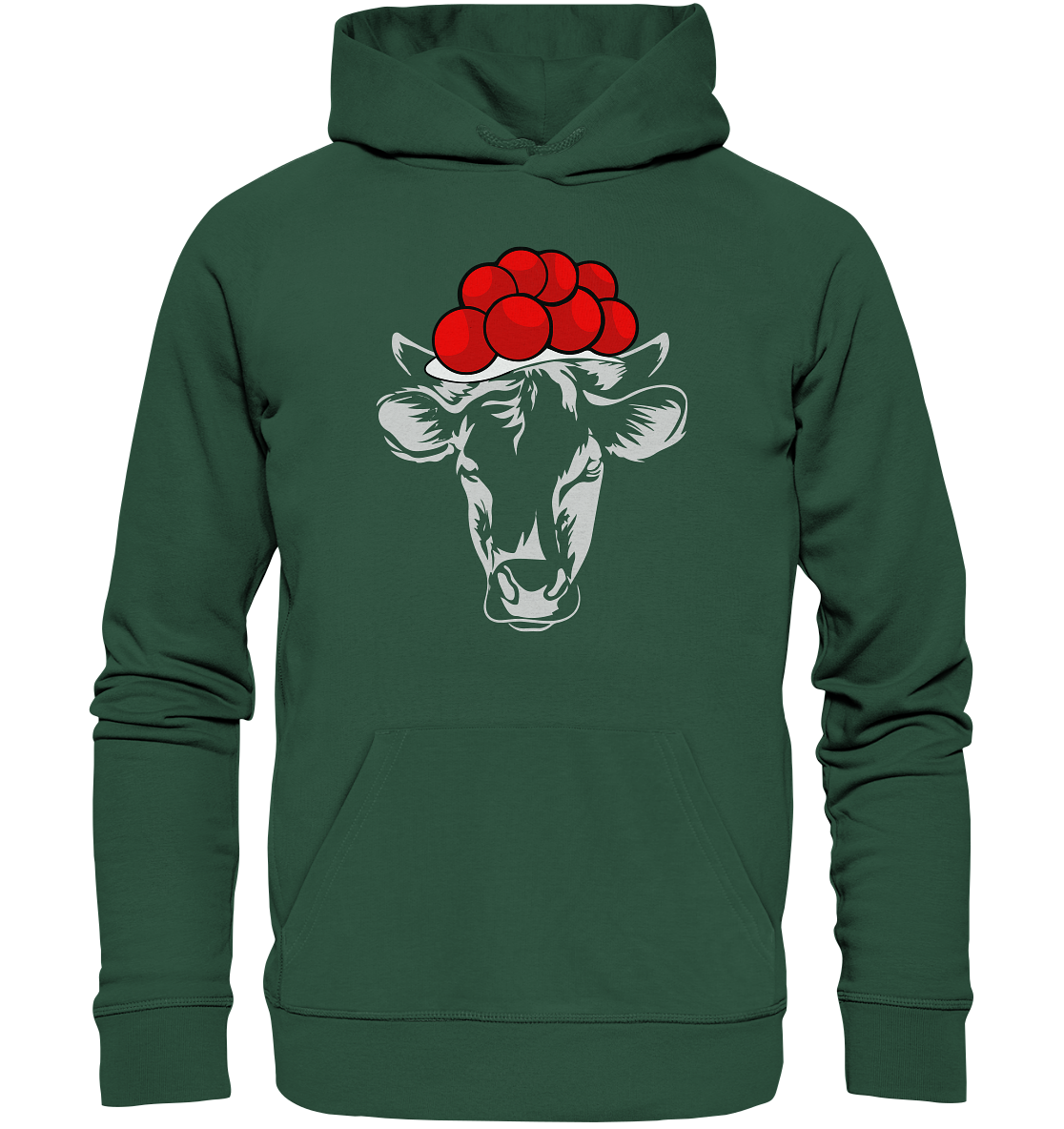 Kuh mit Bollenhut | Organic Hoodie