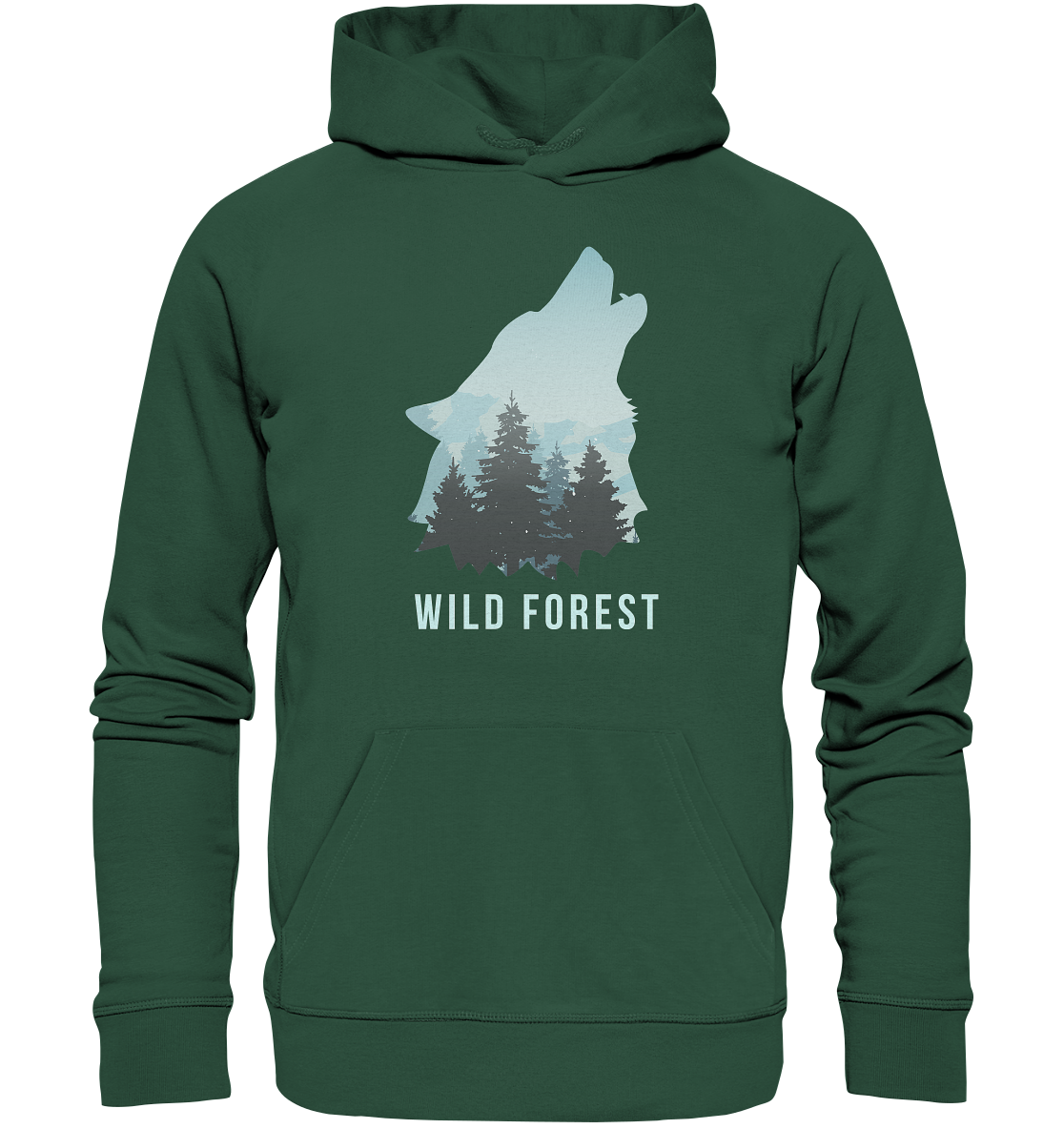Wild Forest Wolf | Organic Hoodie