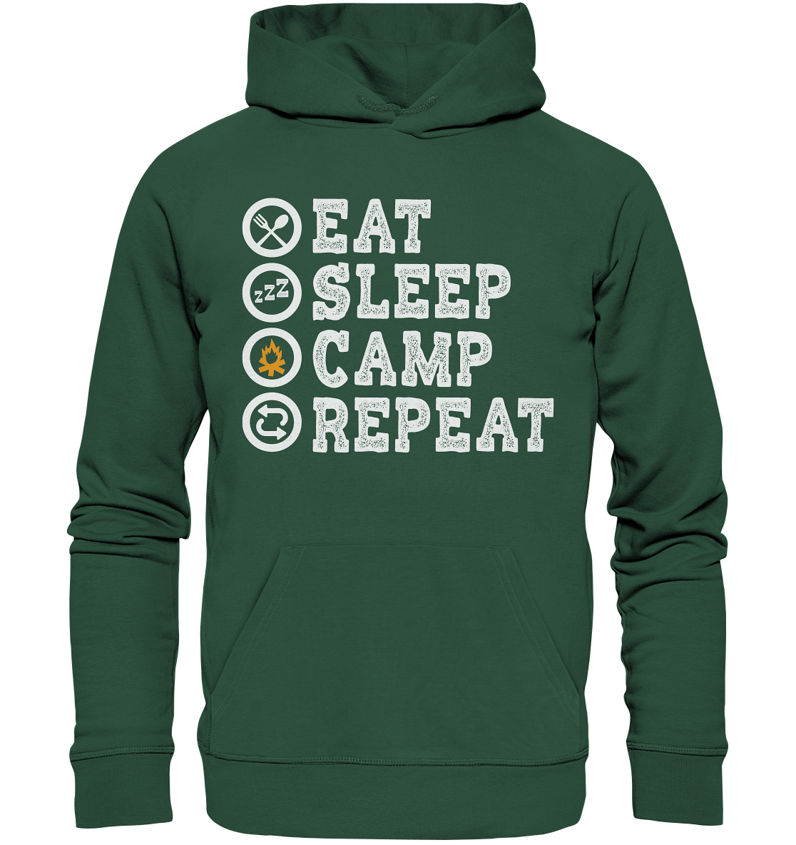 Eat Sleep Camp Repeat | Organic Hoodie