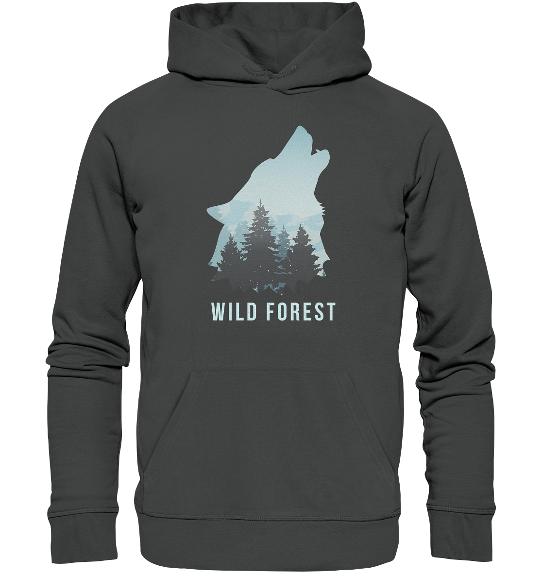 Wild Forest Wolf | Organic Hoodie