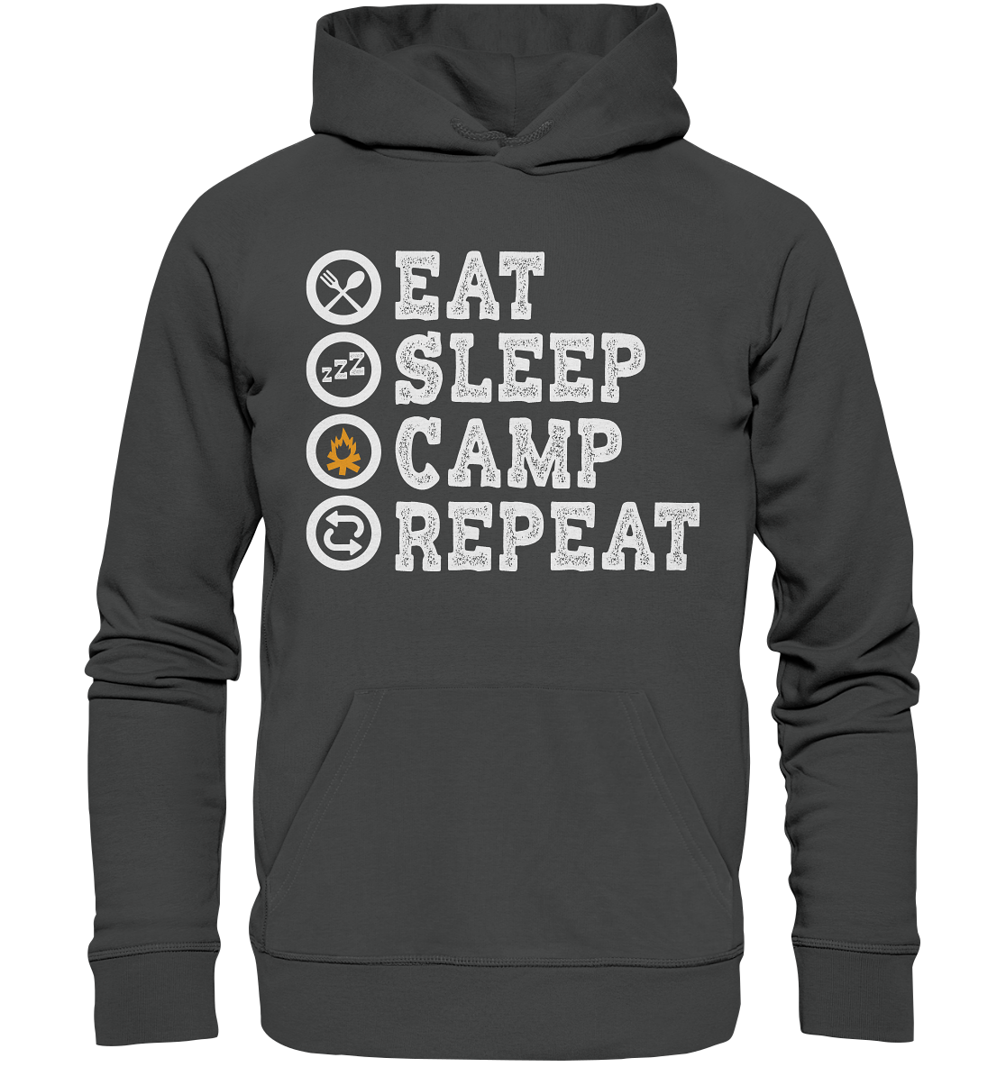 Eat Sleep Camp Repeat | Organic Hoodie