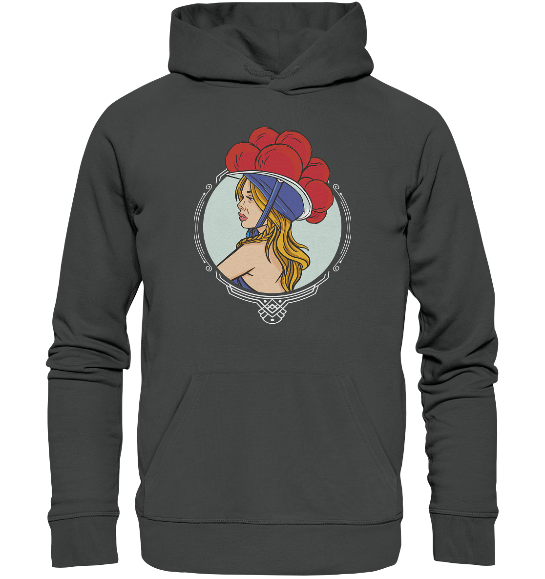 Schwarzwälderin mit Bollenhut | Organic Hoodie