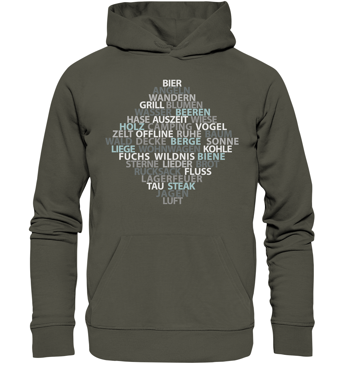 Wortsalat der Natur | Organic Hoodie