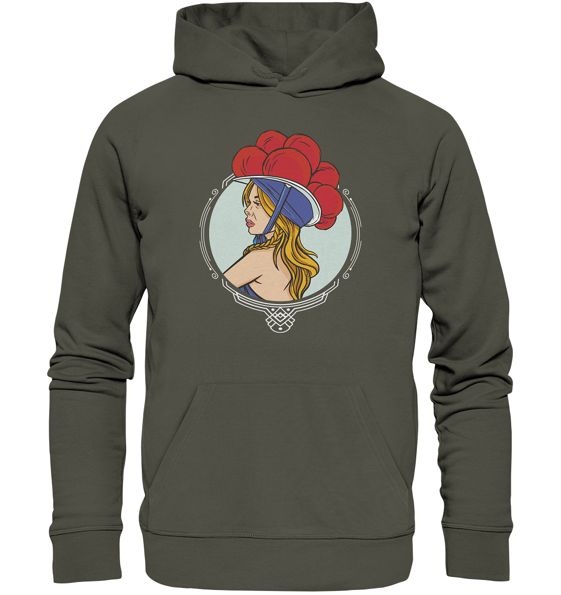 Schwarzwälderin mit Bollenhut | Organic Hoodie