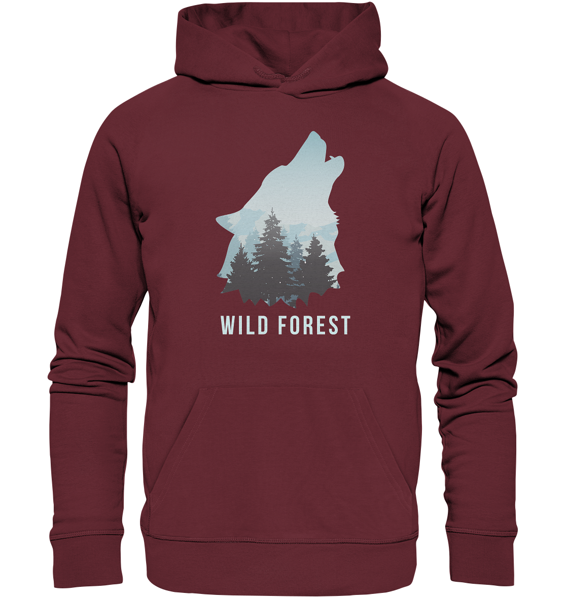 Wild Forest Wolf | Organic Hoodie