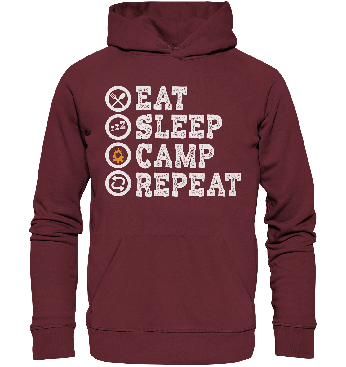 Eat Sleep Camp Repeat | Organic Hoodie