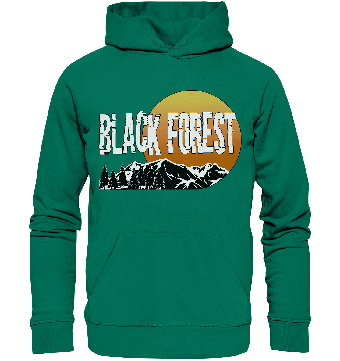 Black Forest Sonnenuntergang | Bio Hoodie Organic