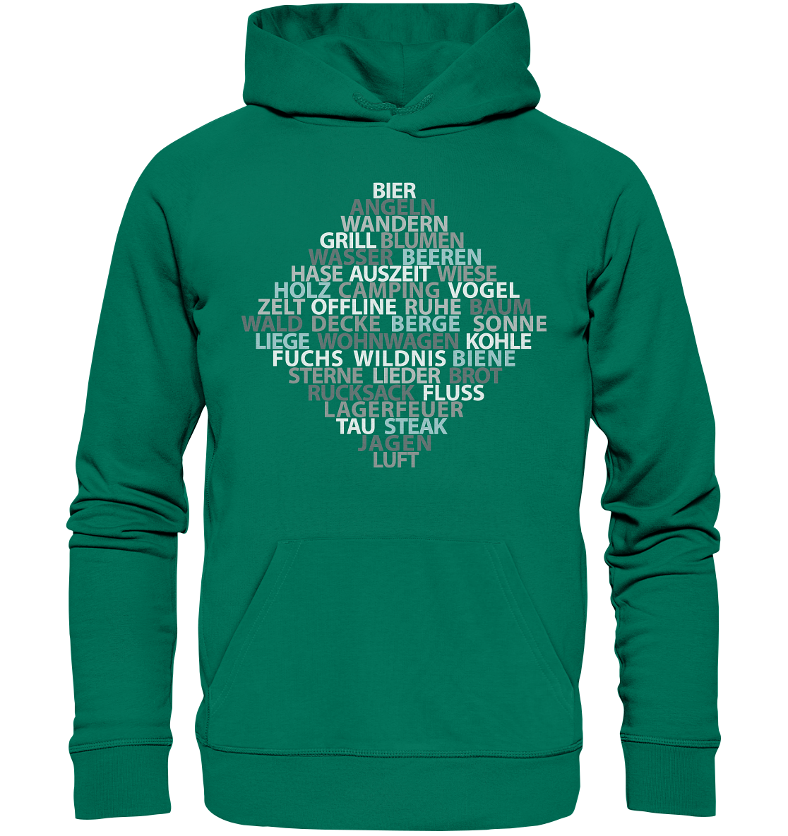 Wortsalat der Natur | Premium Organic Hoodie