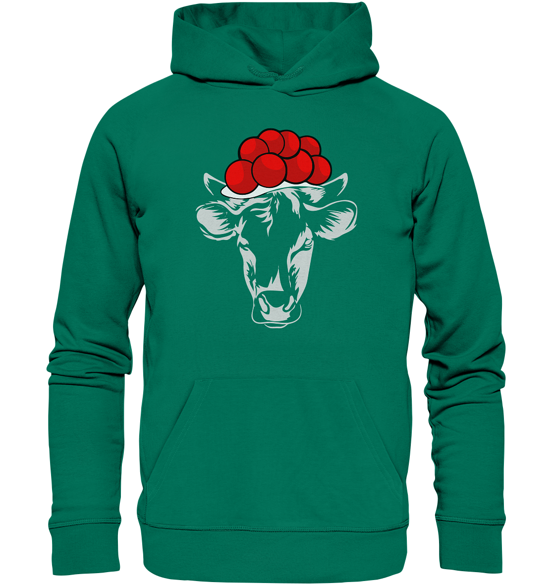 Kuh mit Bollenhut | Premium Organic Hoodie