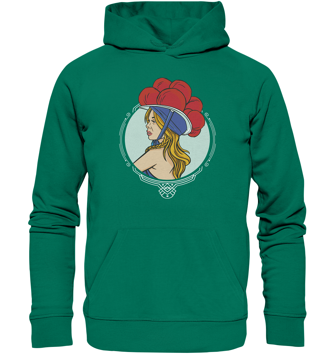 Schwarzwälderin mit Bollenhut | Premium Organic Hoodie