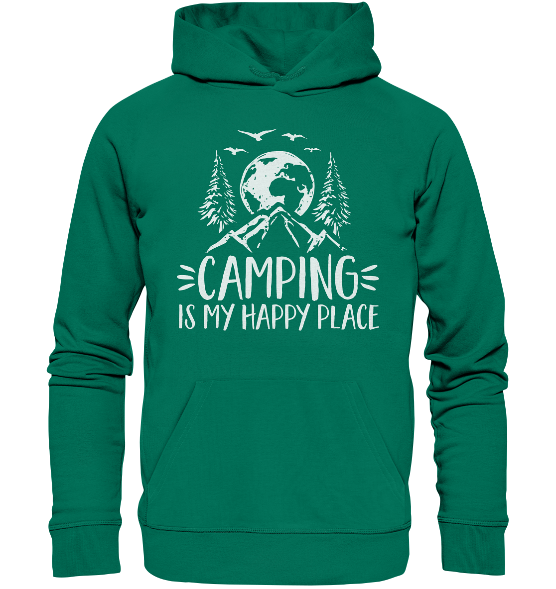 Camping Is My Happy Place | Premium Organic Hoodie