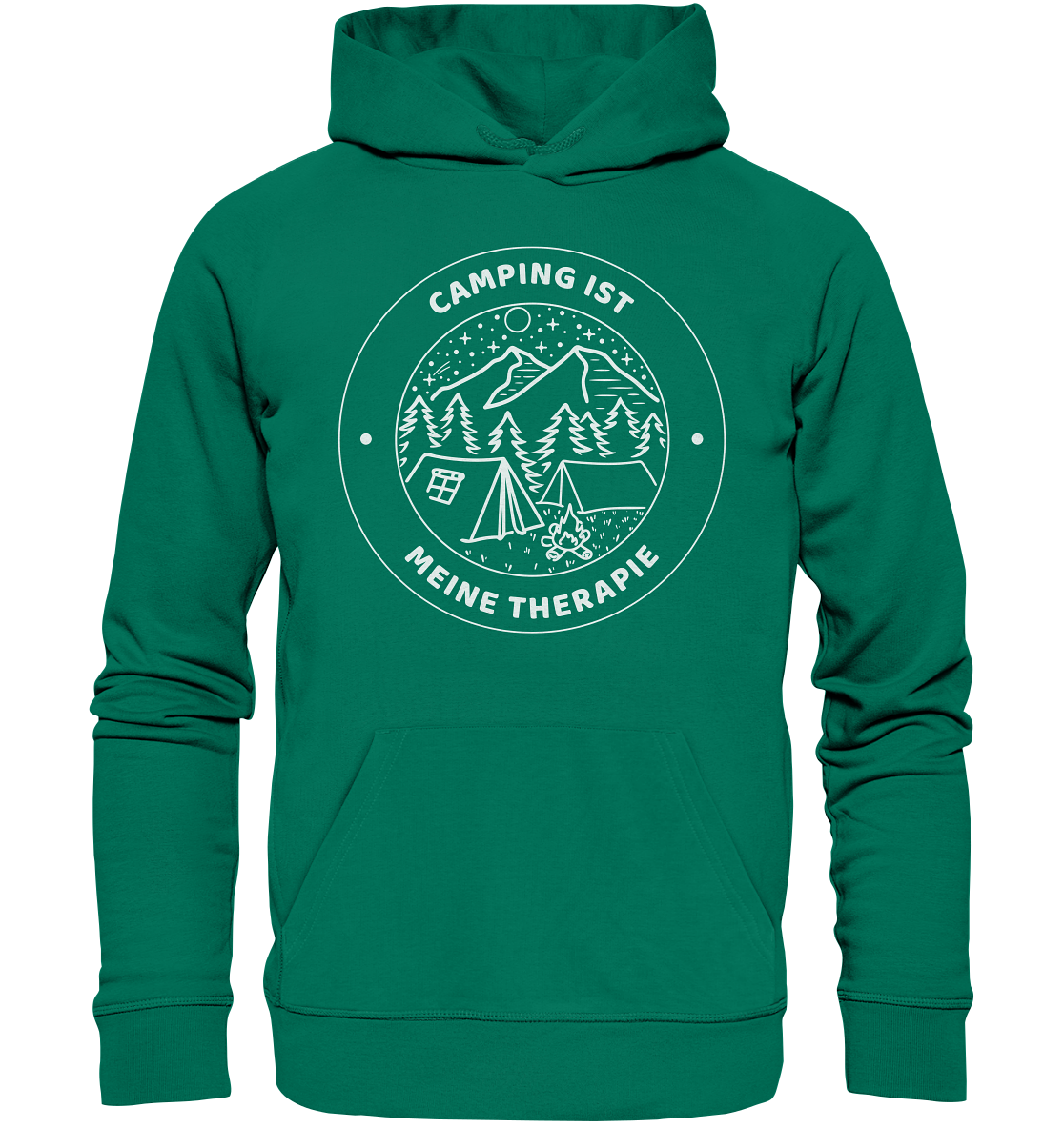 Camping ist meine Therapie | Bio Hoodie Organic