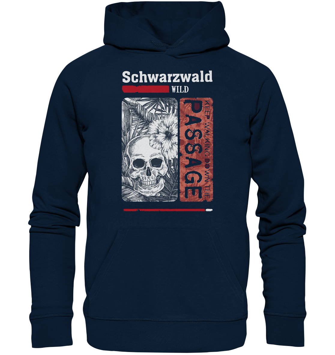 Schwarzwald Wild Passage Skull | Premium Organic Hoodie